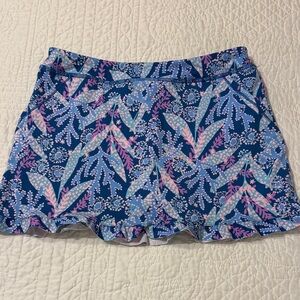 Floral Blue and Pink Girls skort